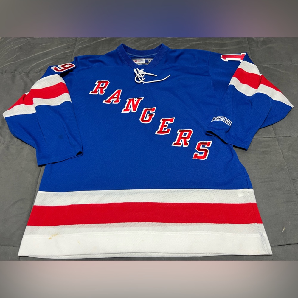 New York Rangers Scott Gomez Authentic CCM Hockey Jersey SIZE LARGE